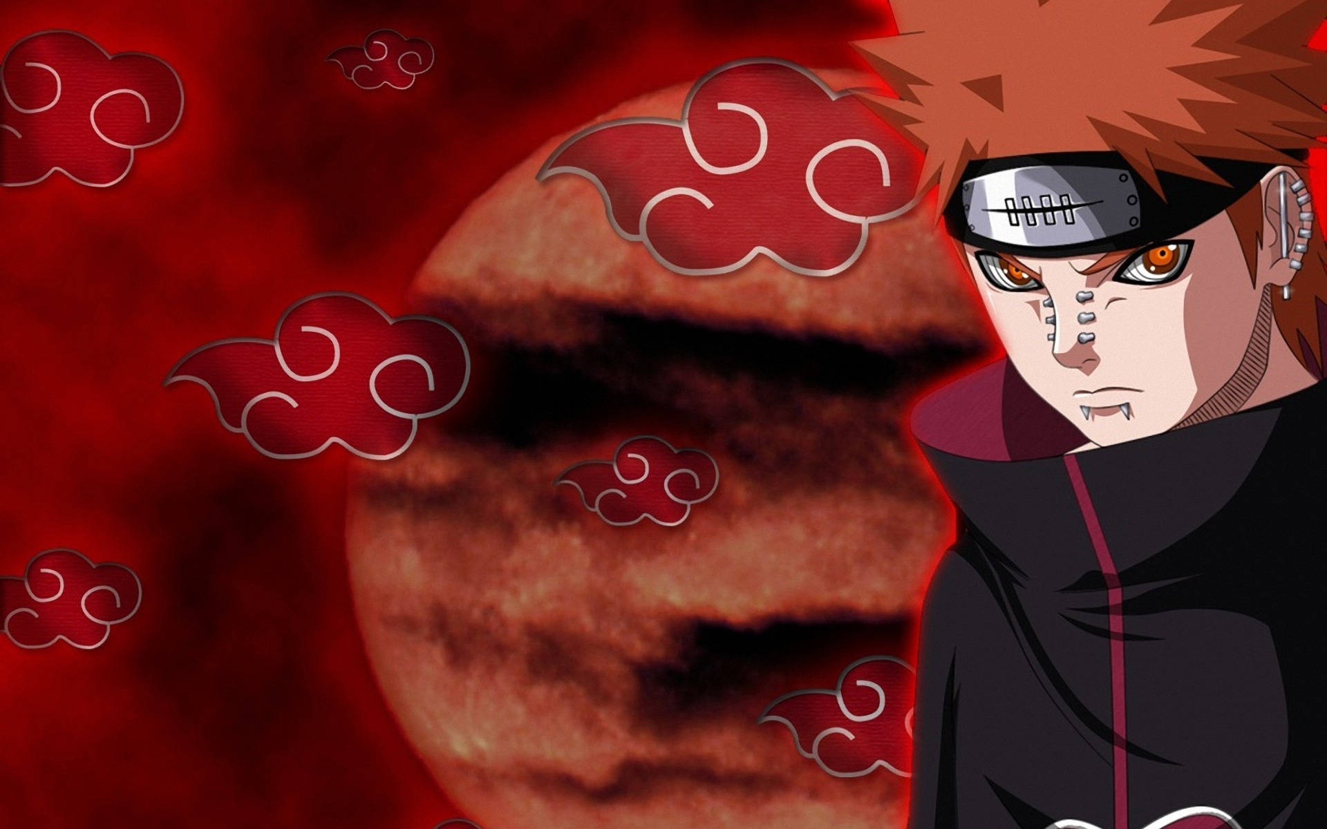 Yahiko Akatsuki Sky iPhone Rød Bakgrunner