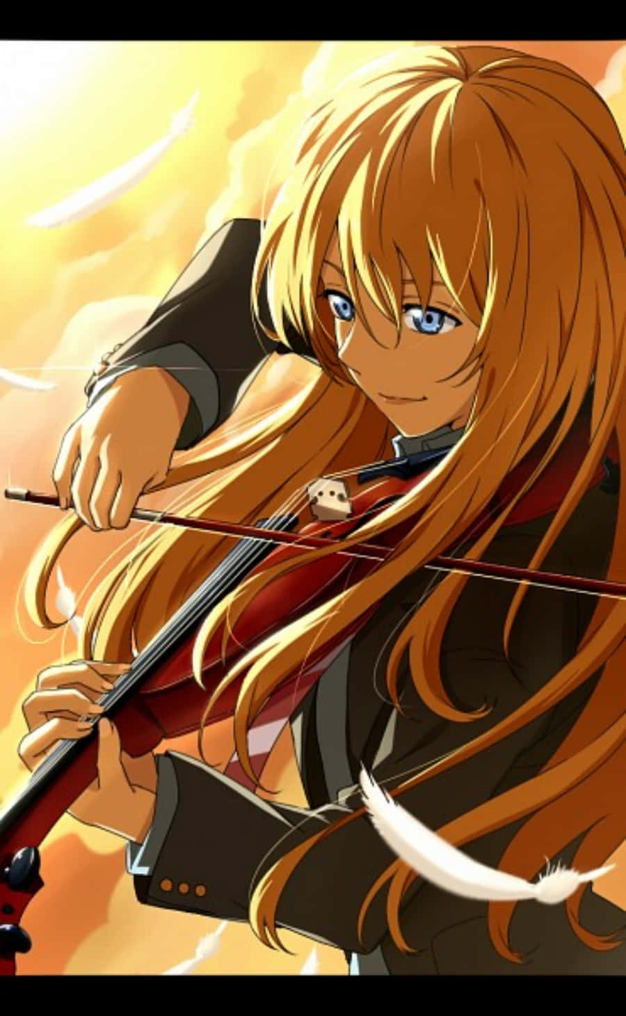 Your Lie In April iPhone Kaori fiolin anime-bilder Bakgrunner