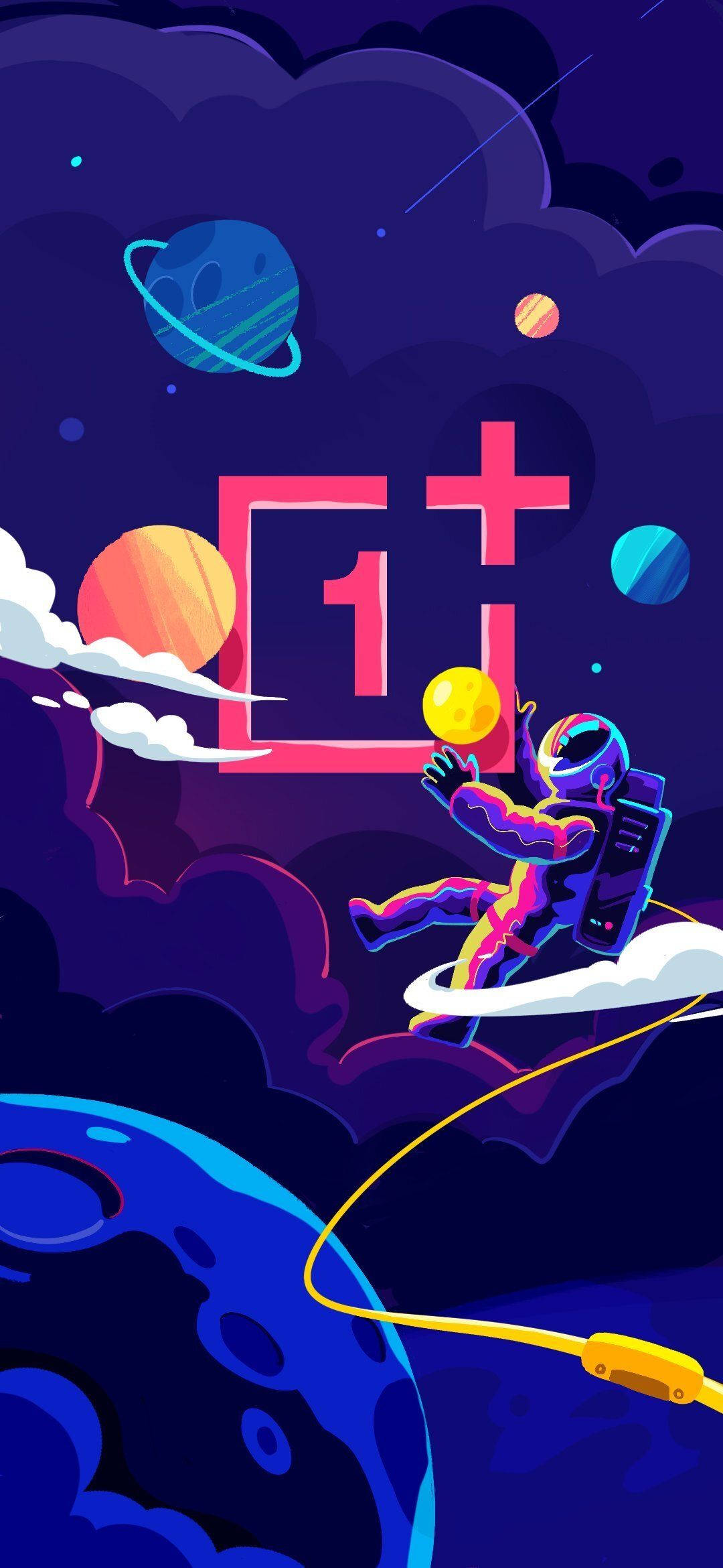 Ytre rom med OnePlus 9R-logo Bakgrunner