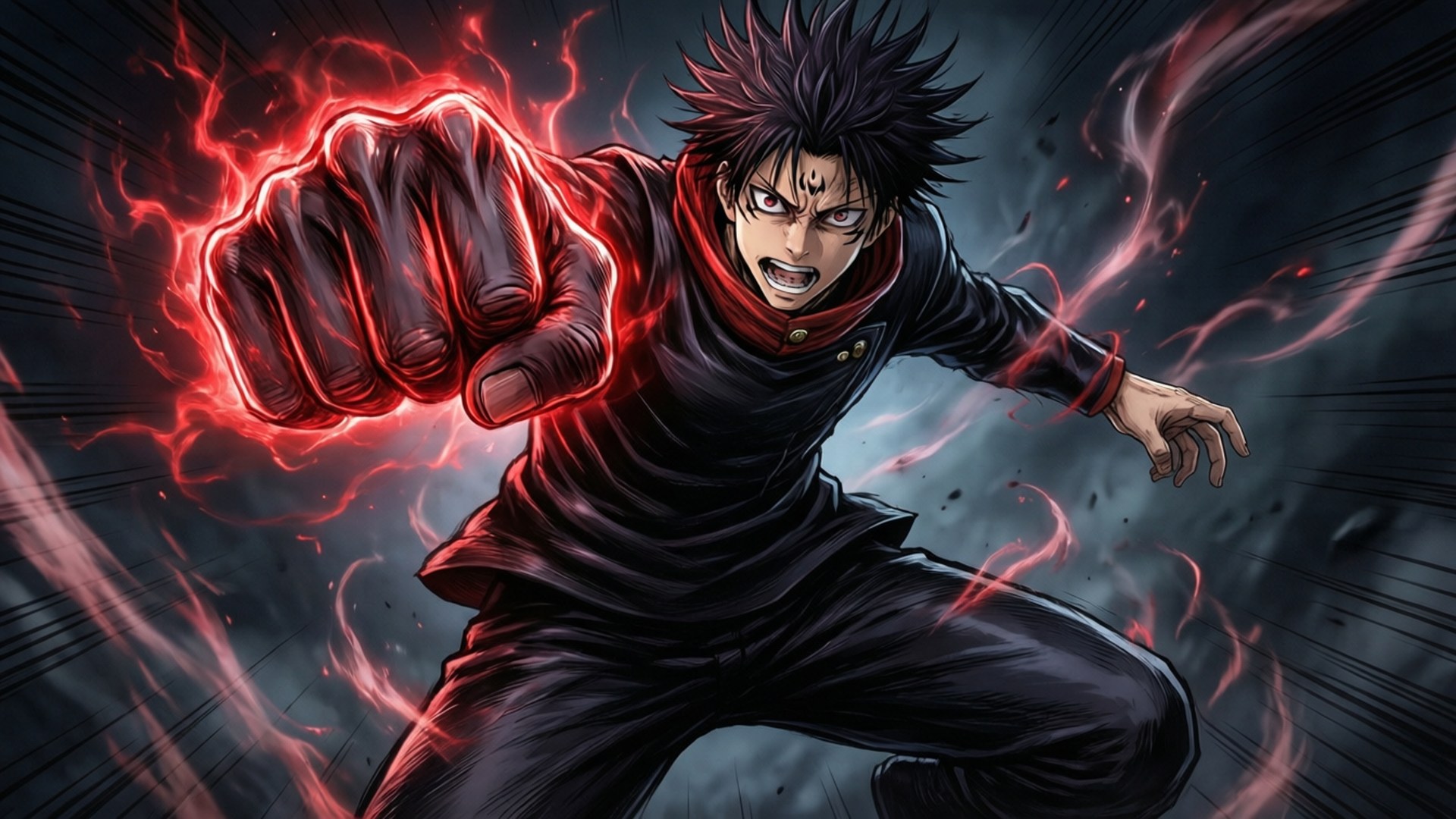 Yujis Black Flash-angrep Bakgrunner