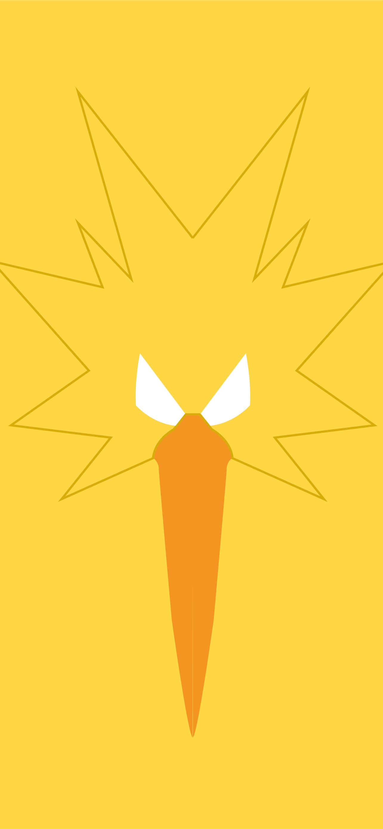 Zapdos minimalistisk ansikt Bakgrunner