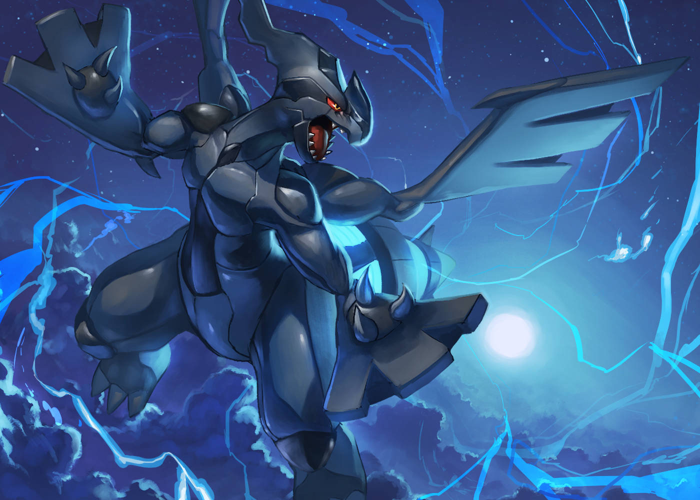 Zekrom lader lyn Bakgrunner