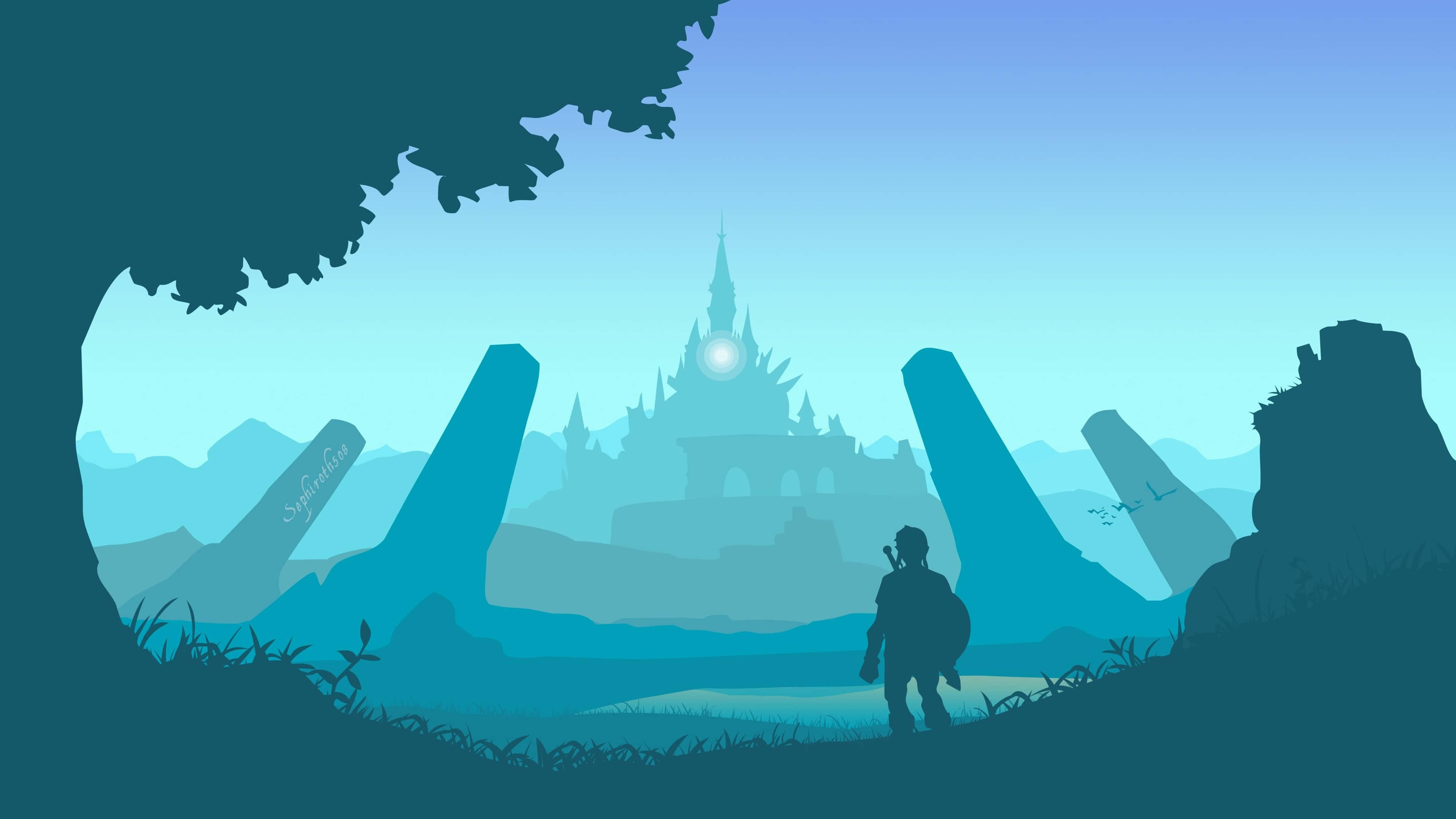Zelda Breath Of The Wild 4K Slott Bakgrunner