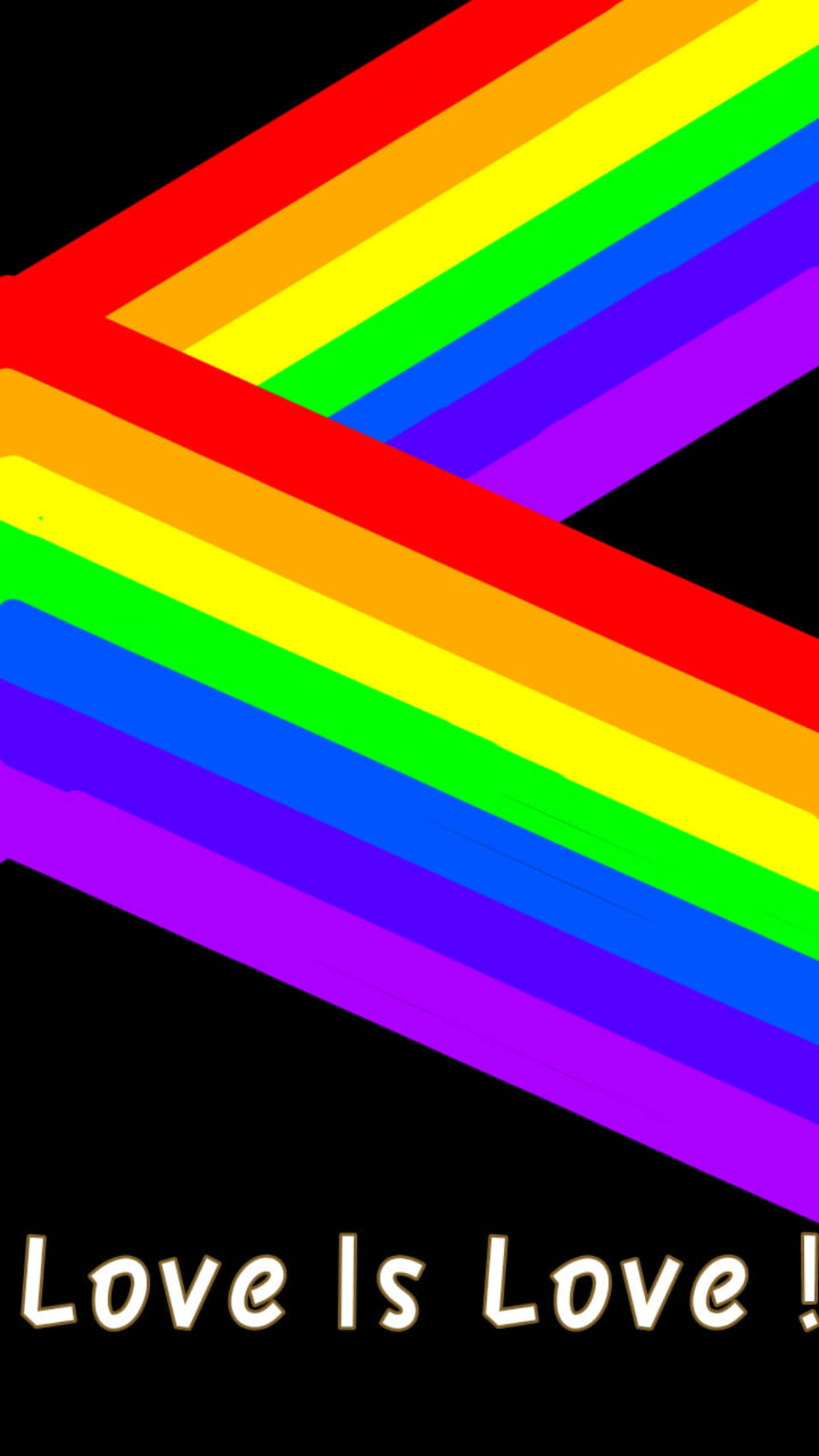 Zigzag Rainbow LGBT-telefon Bakgrunner