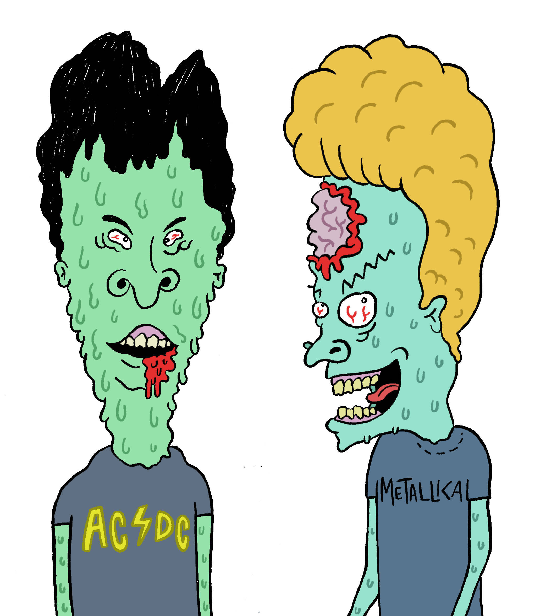 Zombie Beavis og Butt Head Bakgrunner