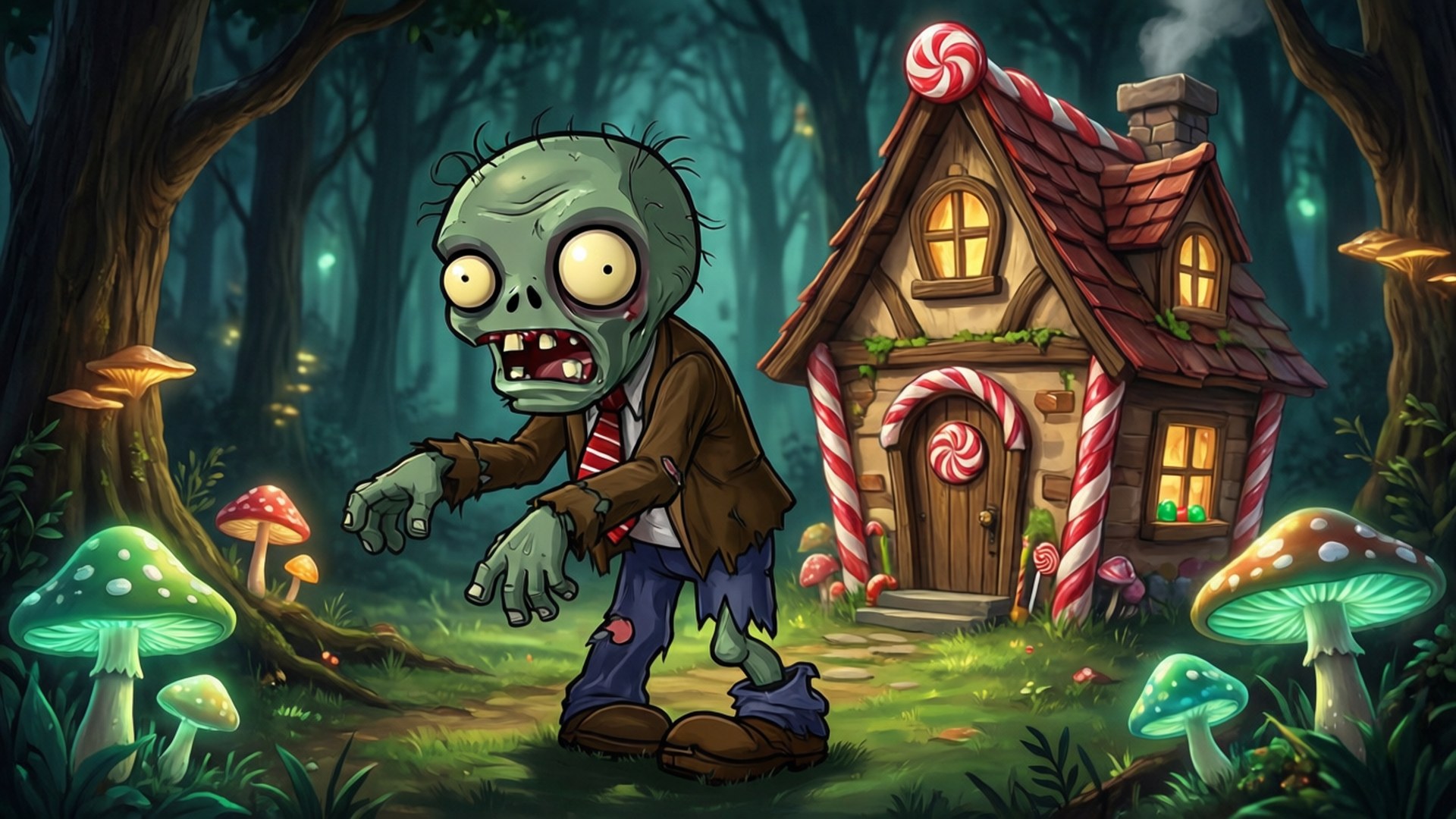 Zombiebarn godterihus Bakgrunner