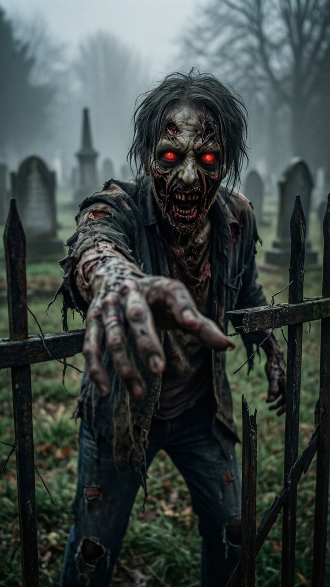 Zombies Udøde Røde Øye Bakgrunner