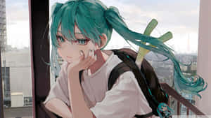 1920x1080 Anime Hatsune Miku trist