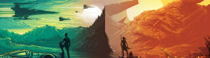 3840x1080 HD Dobbel skjerm Star Wars Kunst