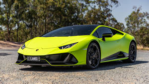 4k laptop bilbilde av Lamborghini Huracán