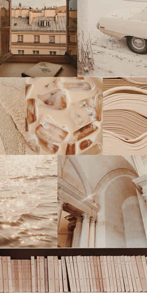 Estetisk beige bakgrunn — Estetisk mønster Bakgrunner