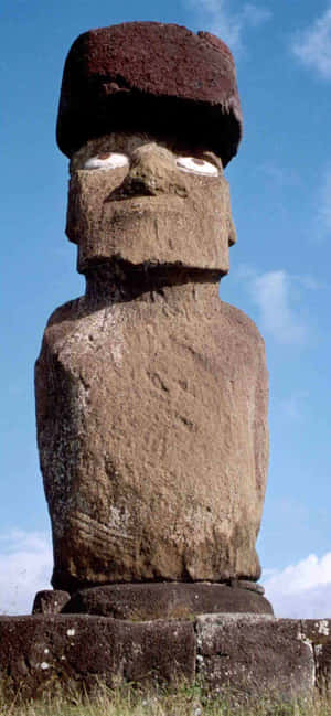 Ahu Ko Te Riku komplette Moai — Vivo V70 Elite Bakgrunner