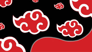 Akatsuki-logo med stilisert røde skyer — Anime skrivebord Bakgrunner
