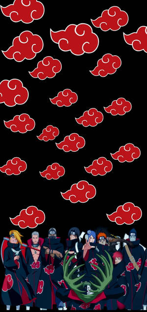 Akatsuki-logoen Shinobi-klanen — Naruto iPhone GIF Bakgrunner