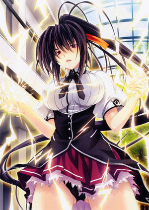 Highschool DxD Akeno Thunder bakgrunnsbilde. — OnePlus Pad 2 Pro Bakgrunner