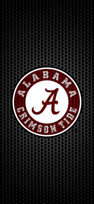 Alabama Crimson Tide svart metallkunst bakgrunnsbilde — iPhone 14 Bakgrunner