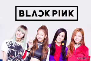 Blackpink-medlemmer lener seg til siden på hvit bakgrunn bakgrunnsbilde