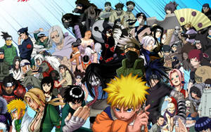 Alle Naruto-karakterer bakgrunnsbilde — Naruto-karakterer Bakgrunner
