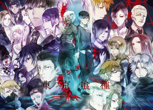Alle Tokyo Ghoul-karakterene bakgrunnsbilde — Animefigurer Bakgrunner