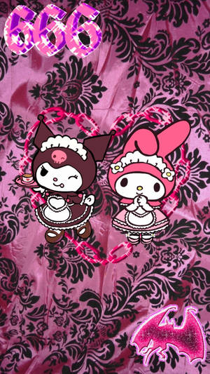 Alt-estetisk Kuromi og Melody — Alternativ estetikk Bakgrunner
