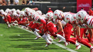 Amerikansk fotball Nebraska Cornhuskers bakgrunnsbilde — Pro Display XDR Bakgrunner