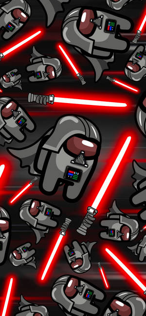 Darth Vader-krysning Among Us 4k — Galaxy S22 Ultra Bakgrunner