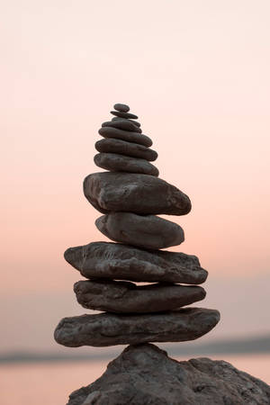 Åndelig estetikk mindfulness stein — Åndelig estetikk Bakgrunner