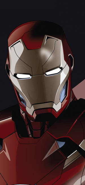 Animasjon Minimalistisk Iron Man Superhelt — Galaxy A37 Bakgrunner