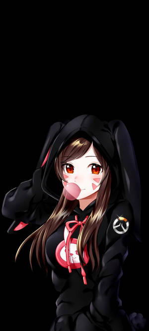 Anime Girl Oled Telefon — Samsung S23 Bakgrunner