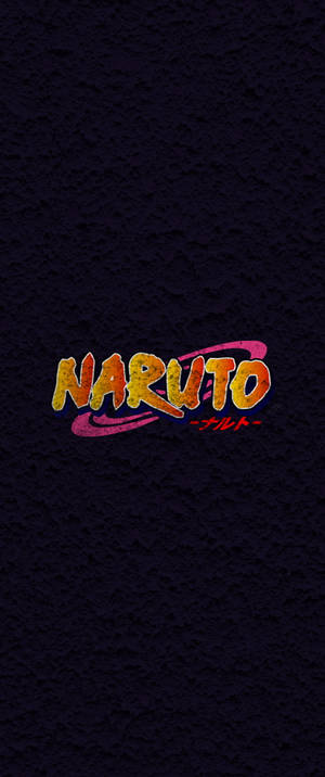 Anime-symboler Naruto-logo på svart — Sony Xperia Bakgrunner