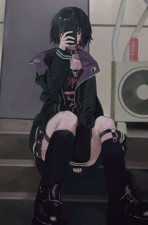 Anime-telefon Gotisk — Honor MagicPad4 Bakgrunner