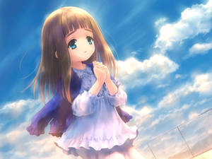 Animebarn som ber bakgrunnsbilde — Anime barn Bakgrunner