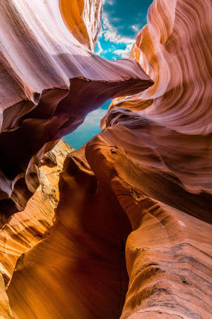 Antelope Canyon blå himmel — Xiaomi Pad 8 Pro Bakgrunner