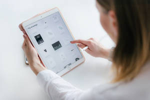 Apple iPad Pro i bruk — iPad Mini Bakgrunner