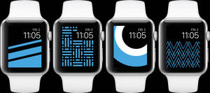 Apple Watch blå-tema grensesnitt bakgrunnsbilde — Apple Watch Bakgrunner