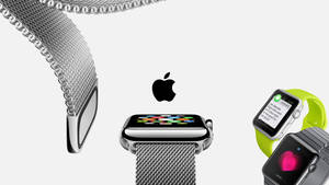 Apple Watch krommet metallnettlenke bakgrunnsbilde — Apple Watch Bakgrunner