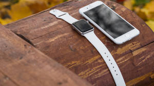 Apple Watch signatur hvit farge bakgrunnsbilde — Apple Watch Bakgrunner