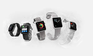 Apple Watch svart og grå farger bakgrunnsbilde — Apple Watch Bakgrunner