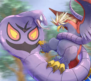 Arbok mot Braviary — Pokemon-telefon Bakgrunner