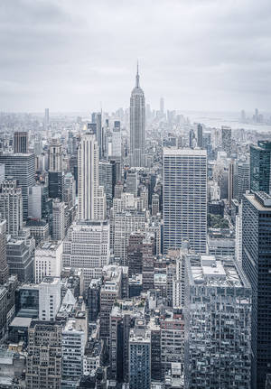 Arkitektur av New York City skyskrapere bakgrunnsbilde — OnePlus Pad 3 Bakgrunner