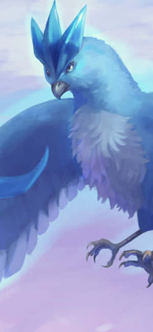 Articuno i pastellgradientbakgrunn — Oppo Reno15 Pro Mini Bakgrunner