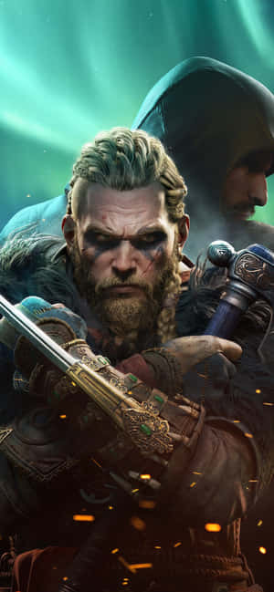 Iphone Xs Max Assassin's Creed Valhalla Bakgrunn — Realme Narzo 100 Lite Bakgrunner