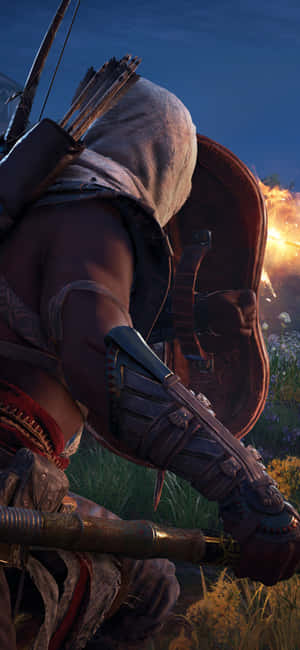 Iphone X Assassin's Creed Origins Bakgrunn — Nubia Z80 Ultra Bakgrunner