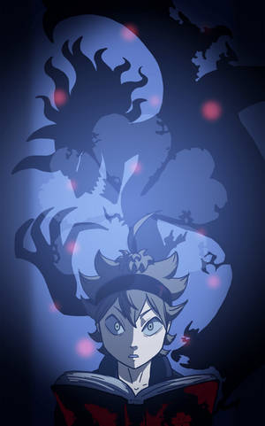 Liebe Black Clover animert Asta bakgrunnsbilde — Galaxy Tab S9 FE Bakgrunner