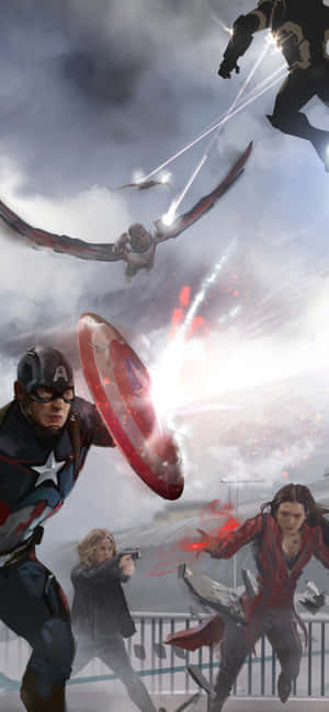 Captain America Film — ROG Phone 9 Bakgrunner