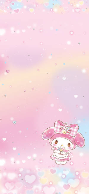 Baby My Melody bakgrunnsbilde — iPhone 15 Bakgrunner