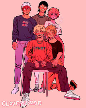 Bakusquad rosa estetikk bakgrunnsbilde — 4:5 Bakgrunner