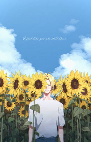 Banana Fish Ash Lynx solsikke bakgrunnsbilde — Lenovo Legion Y700 AI Bakgrunner