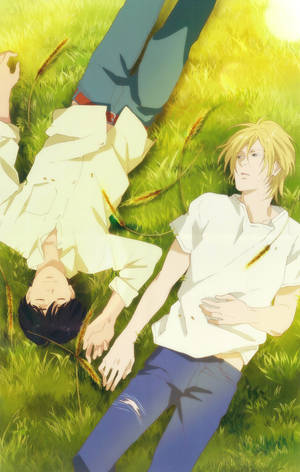 Banana Fish Ash Eiji Peace bakgrunn. — Lenovo Idea Tab Plus Bakgrunner
