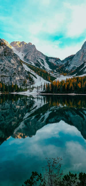 Banff National Park Snødekte Fjell — Vivo X300 Ultra Bakgrunner
